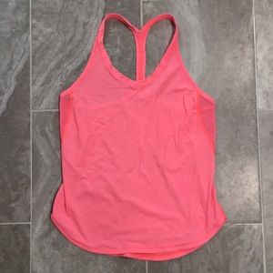 lululemon run tank size 8 hot pink